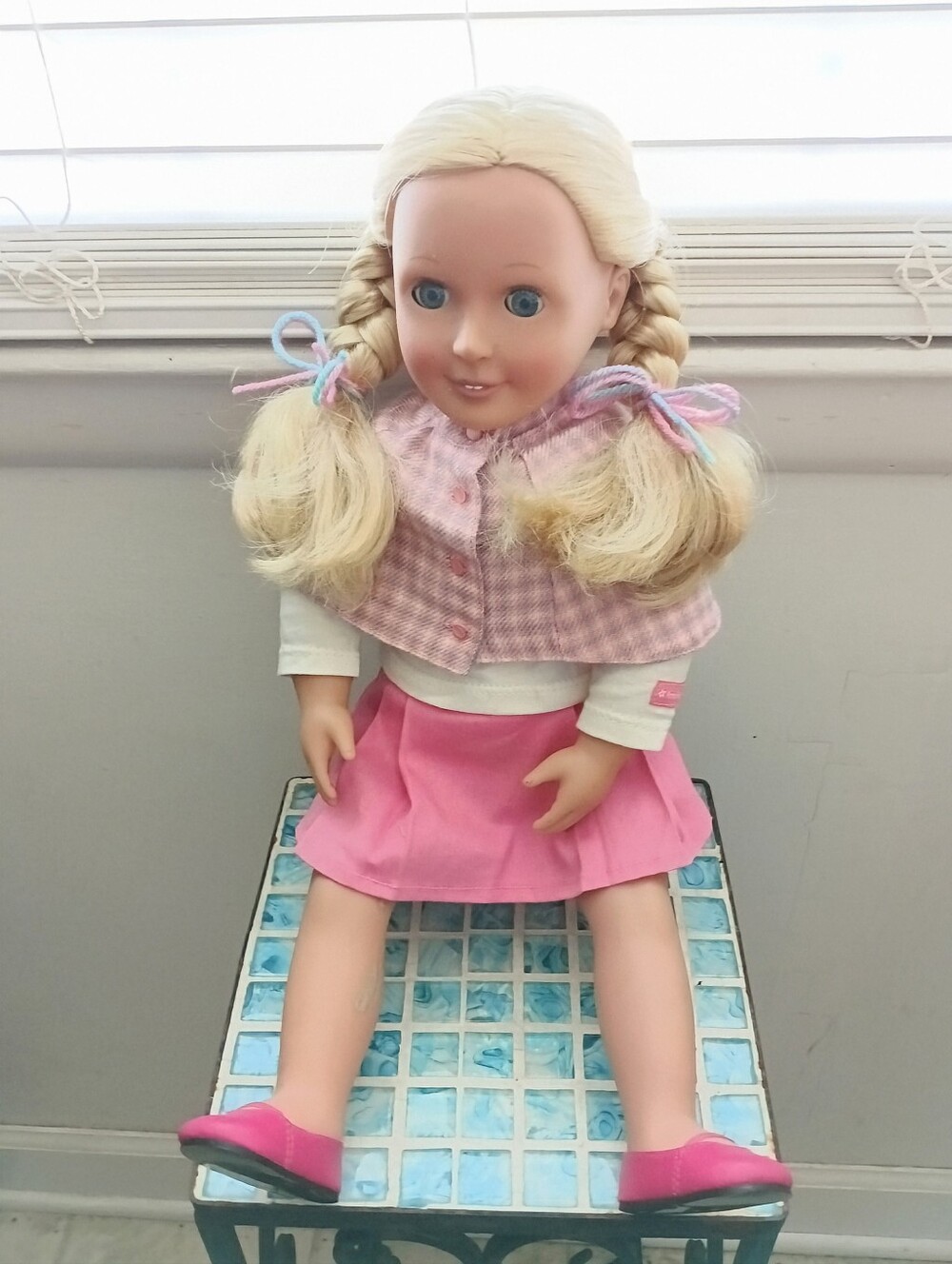 18" 2006 Our Generation By Battat Blonde Hair Blue Eyed Doll